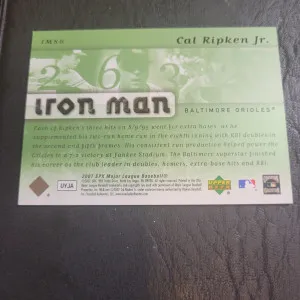 2007 SPX Cal Ripken Iron Man 1/1 back