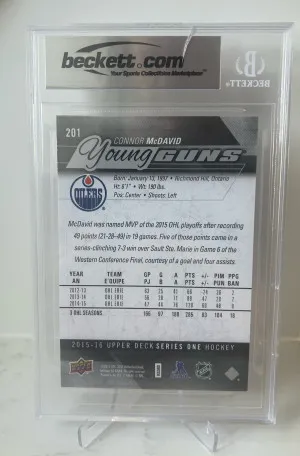 2015-16 Upper Deck Connor McDavid Oversized back