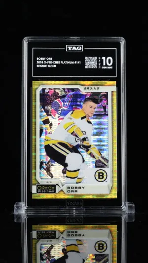 Bobby Orr 2018 O-Pee-Chee Platinum  #141 Seismic Gold front