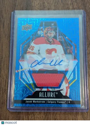 2022-23 Upper Deck Allure - Jacob Markstrom -  Blue Line Auto Jersey /25 front