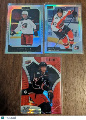 Patrik Laine 2020-21 21-22 O-Pee-Chee Platinum Rainbow #26 & Allure Red Rainbow front