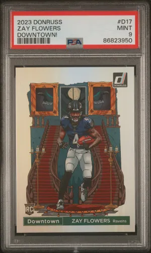 2023 Panini Donruss Downtown! Zay Flowers front