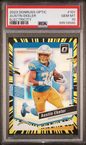 2023 Panini Donruss Optic Austin Ekeler Electricity front