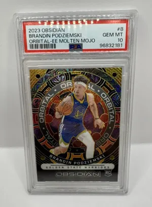2023 Obsidian Brandin Podeziemski Orbital EE Molten Mojo /10 PSA 10 front