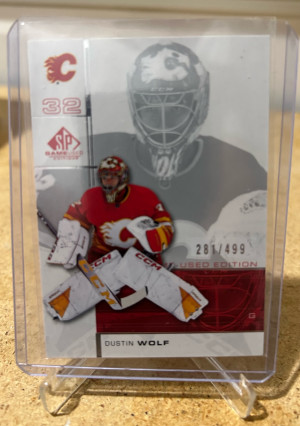Dustin Wolf Game Used /499 front