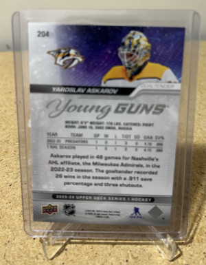 Jaroslav Askarov Young Guns back