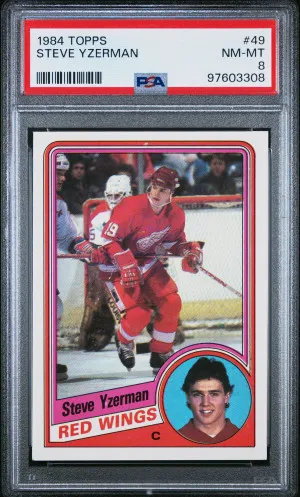1984 Topps Steve Yzerman front