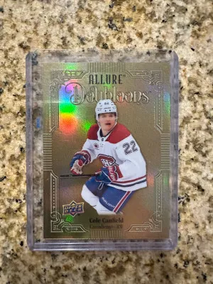 Cole Caufield Allure Doubloons Rare Insert front