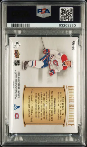 2019 Upper Deck Stature Rookie Reliance Nick Suzuki Rookie Reliance-Autograph back