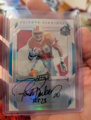 2023 Panini HOF Ronde Barber Private Singings Auto /25 front