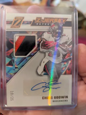2022 Zenith Football Chris Godwin Z-Jersey patch  auto /25 front