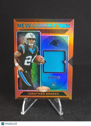 2024 Panini Certified Jonathon Brooks New Generation Patch Orange /249 #NGS-JBS front