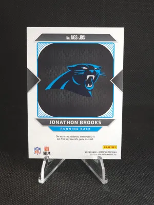 2024 Panini Certified Jonathon Brooks New Generation Patch Orange /249 #NGS-JBS back