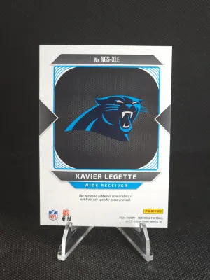 2024 Panini Certified Xavier Legette New Generation Orange Patch /249 #NGS-XLE back