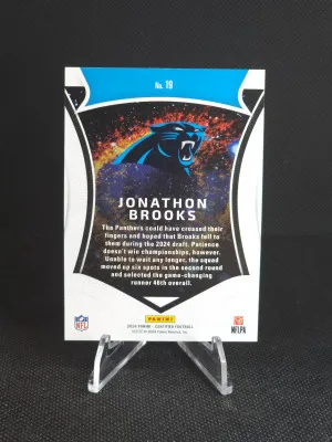 2024 Panini Certified Jonathon Brooks Certified Rookies Pink /199 #19 back
