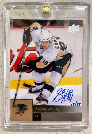 2009 Upper Deck Sidney Crosby Buybacks Auto /87 front