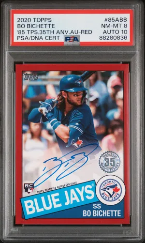 2020 Topps 1985 Topps 35Th Anniversary Autographs Bo Bichette '85 Tps.35Th Anv.au-Red front