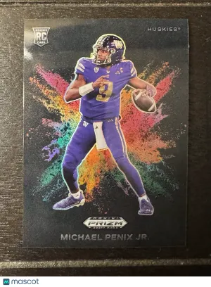 2024 Panini Prizm Draft Picks Michael Penix Jr. Color Blast Case Hit Falcons front