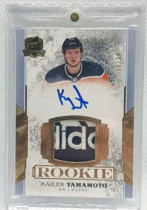 2017-18 The Cup Kailer Yamamoto Gold Foil /24 RPA Auto front