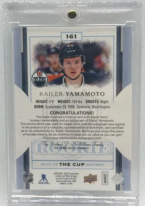 2017-18 The Cup Kailer Yamamoto Gold Foil /24 RPA Auto back