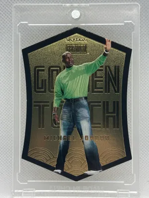 2023 Skybox Metal Universe Michael Jordan Golden Touch Case Hit front