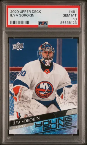 Ilya Sorokin Young Guns PSA 10 front