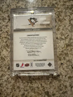 2010 Sidney Crosby Limited Auto Patch /100 back