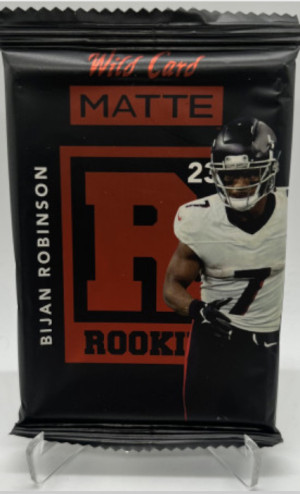 Sealed 2023 Wild Card Matte Bijan Robinson Guaranteed Rookie & #’d /200 or less front