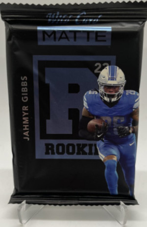 Sealed 2023 Wild Card Matte Jahmyr Gibbs Guaranteed Rookie & #’d /200 or less front