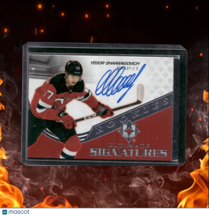 2020-21 Upper Deck Ultimate Collection Yegor Sharangovich Signatures Rookie Auto front