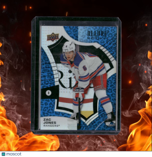 2021-22 Upper Deck Allure Zac Jones Pink Leopard SSP Rookie #139 front