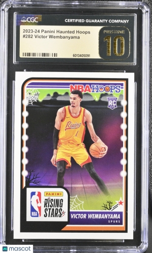 2023-24 Panini Haunted Hoops Victor Wembanyama #282 Basketball CGC 10 front