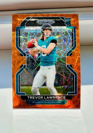 🐆2021 Panini Prizm Rookie Lazer Prizm Trevor Lawrence #331 Rookie RC front