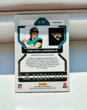 🐆2021 Panini Prizm Rookie Lazer Prizm Trevor Lawrence #331 Rookie RC back