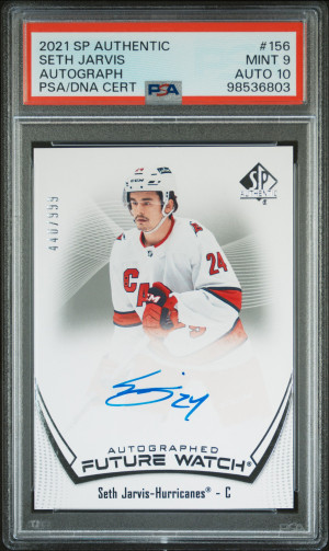 2021 Sp Authentic Seth Jarvis Autograph front