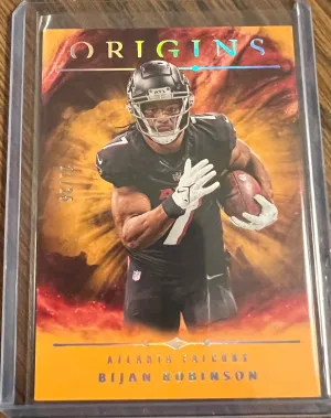 2024 Panini Origins Bijan Robinson Orange /25 front