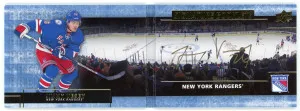 2016-17 UD Premier #PS-JV Jimmy Vesey Rookie Signature Booklet front