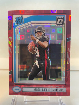 2024 Michael Penix Optic Preview Red Pandora front