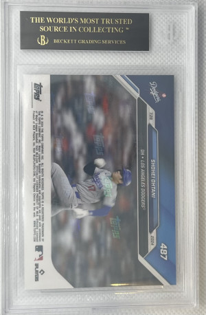 2024 Topps Now Shohei Ohtani #487 BGS 10 black label back