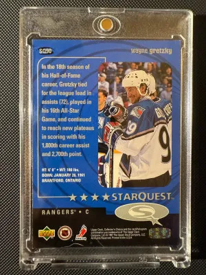 1997-98 UD Collector's Choice Starquest Wayne Gretzky back