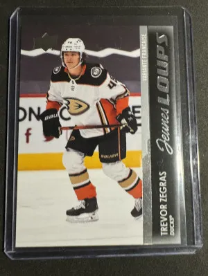 2021-22 Upper Deck Trevor Zegras Young Guns French Jeunes Loups front