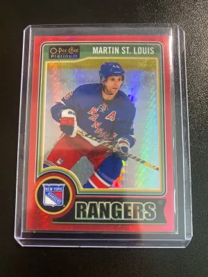 Martin St. Louis 14-15 OPC Platinum Red Prism /135 front