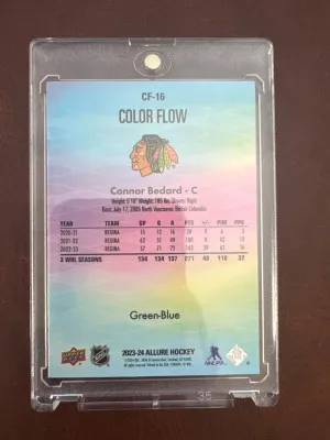 Connor Bedard Allure Green-Blue RC back