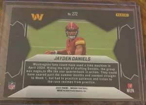 🏈2024 Panini Mosaic - NFL Debut #272 Jayden Daniels (RC) back