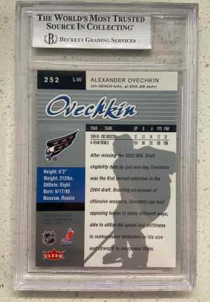 2005 Ultra Alexander Ovechkin BGS 9. High Subs! back