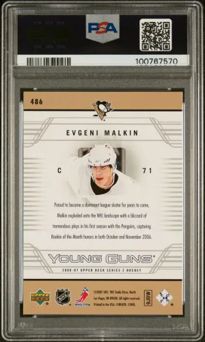 2006 Upper Deck Evgeni Malkin back