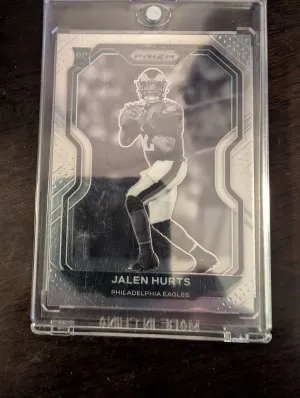 2020 Jalen Hurts Negative prizm rookie front