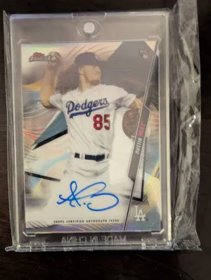 Dustin May Rookie Auto back