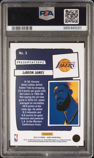 2023 Panini Nba Hoops Presentations Lebron James back