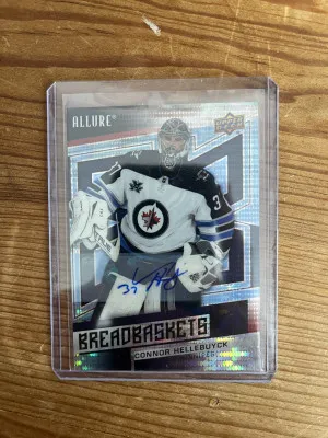 21-22 Allure Connor Hellebuyck Breadbaskets Blue Line Auto front